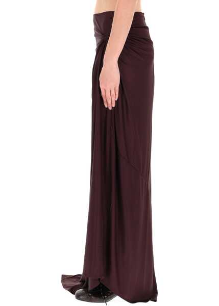 Fuste casual Dries Van Noten Long Humila Skirt BORDEAUX Femei (BM 19475777) 3