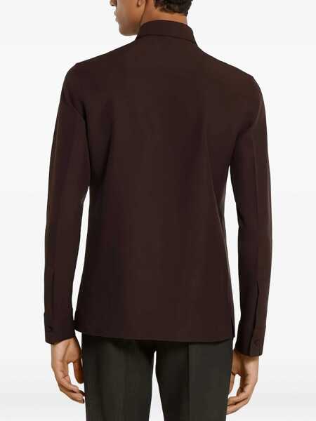 Camasi casual Gucci Shirt With Clamp BROWN Barbati (BM 19475783) 2