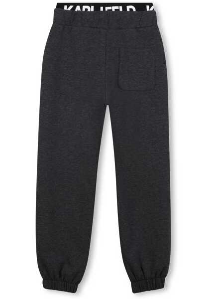 Pantaloni casual Karl Lagerfeld Jogging Pants With Logo CHARCOAL Baieti (BM 19475810) 2
