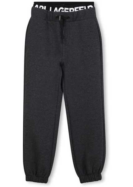 Pantaloni casual Karl Lagerfeld Jogging Pants With Logo CHARCOAL Baieti (BM 19475810) 1