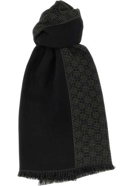 Esarfe Gucci Wool And Silk Scarf BLACK Femei (BM 19475819) 1
