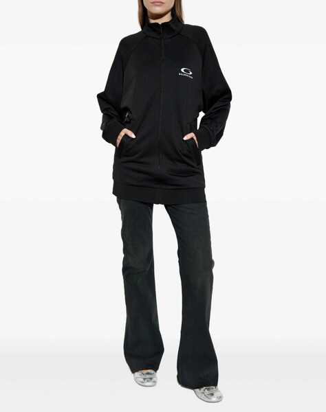 Salopete Balenciaga Sweatshirt With Logo BLACK Femei (BM 19475822) 2