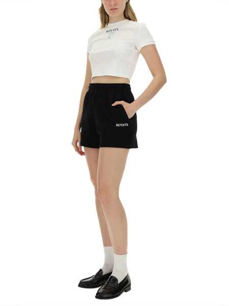 Tricouri ROTATE Birger Christensen T-Shirt With Logo WHITE Femei (BM 19475846) 2