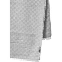 Esarfe Dama - Esarfe Gucci Wool And Cotton Shawl GREY Femei (BM 19475888) - B-mall.ro