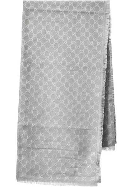 Esarfe Gucci Wool And Cotton Shawl GREY Femei (BM 19475888) 1