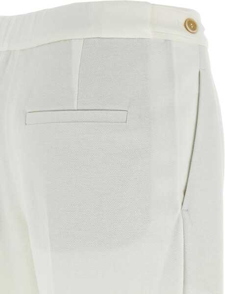 Pantaloni casual Brunello Cucinelli Classic Trousers OFF WHITE Femei (BM 19476242) 4