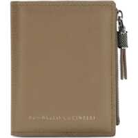 Portofele Leather Wallet with grain and Shiny Zipper Pull Femei