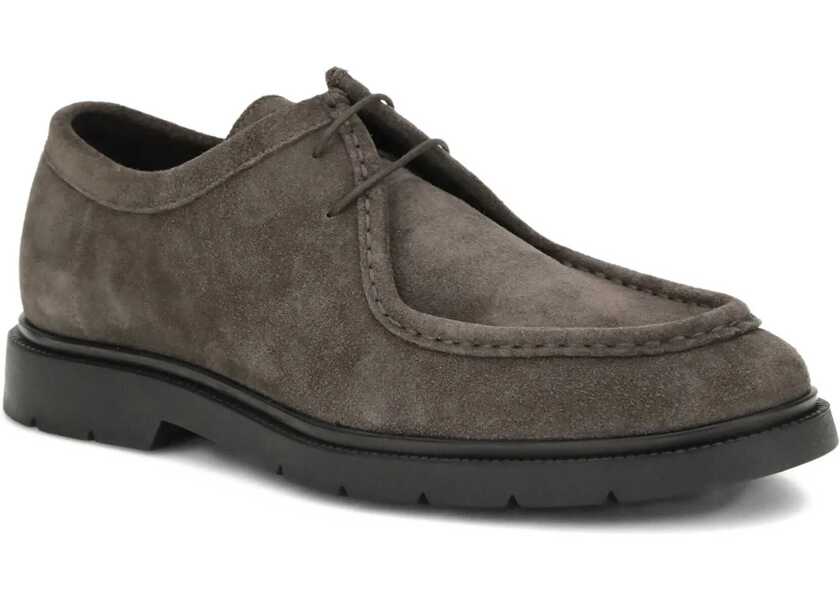 Bocanci casual KITON Suede Lace-Up Shoes TESTA MORO Barbati (BM 19476263) 2