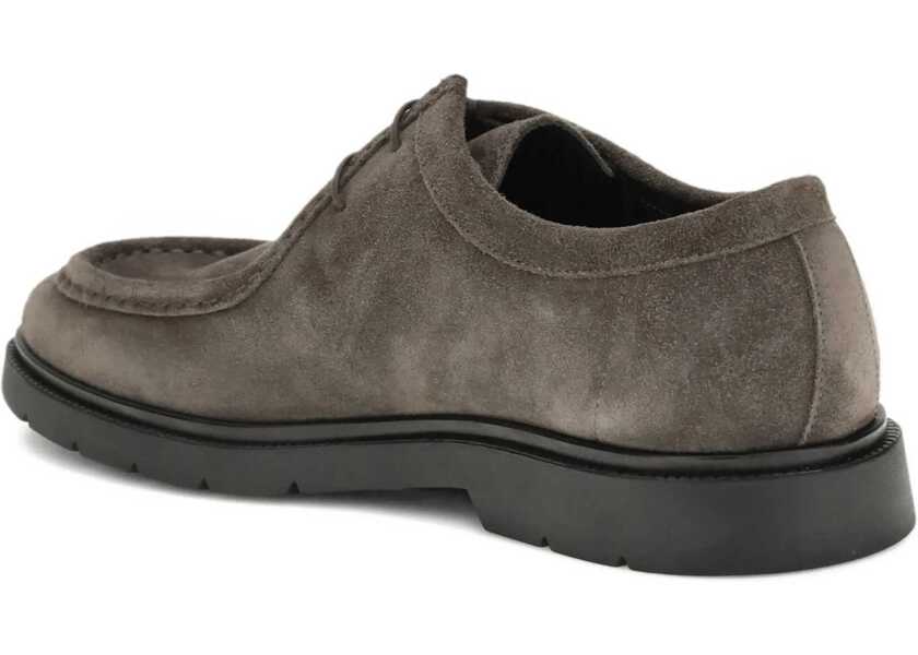 Bocanci casual KITON Suede Lace-Up Shoes TESTA MORO Barbati (BM 19476263) 3