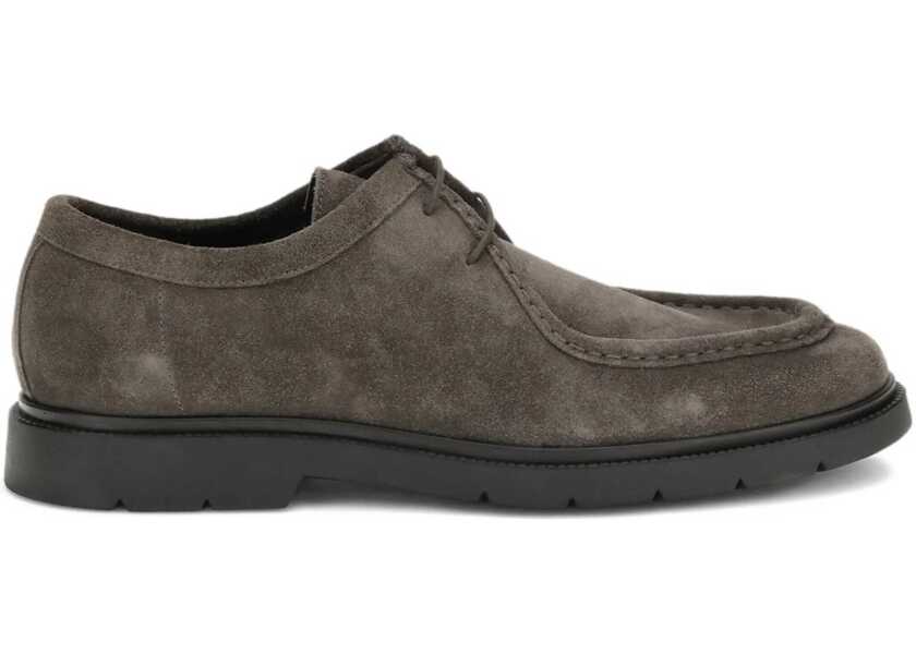 Bocanci casual KITON Suede Lace-Up Shoes TESTA MORO Barbati (BM 19476263) 1