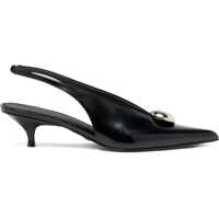 Pantofi cu toc Dome Slash Slingbacks in Polished Calf Femei