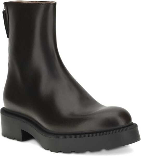 Bocanci casual THE ROW Nobilis Practical Boots in polished calf leather LACQUER BROWN Femei (BM 19476308) 2