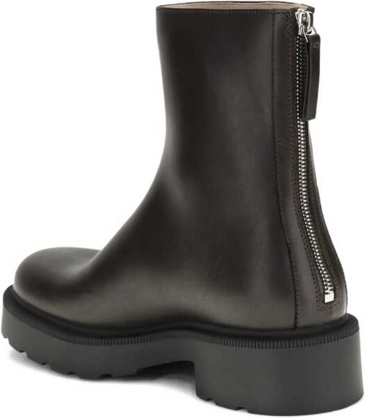 Bocanci casual THE ROW Nobilis Practical Boots in polished calf leather LACQUER BROWN Femei (BM 19476308) 3