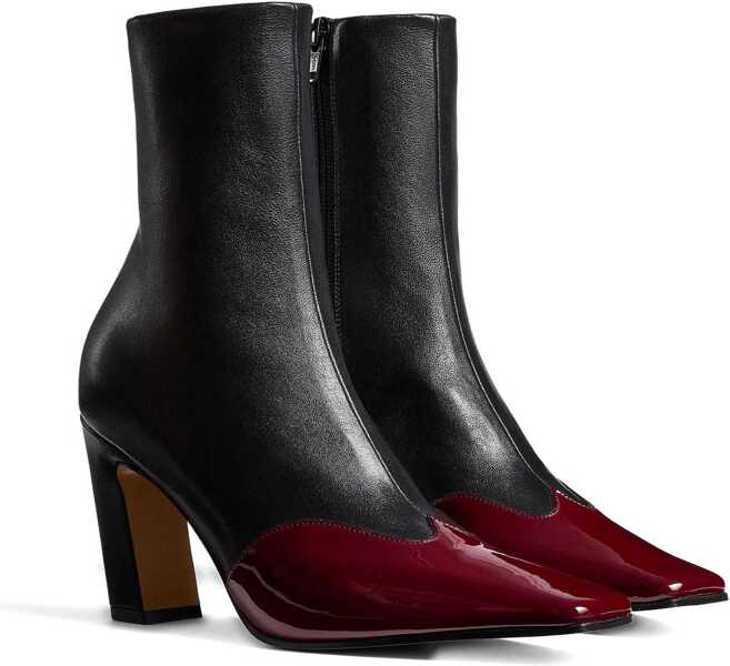 Bocanci casual Khaite Nevada Ankle Boots BLACK/OXBLOOD Femei (BM 19476323) 2