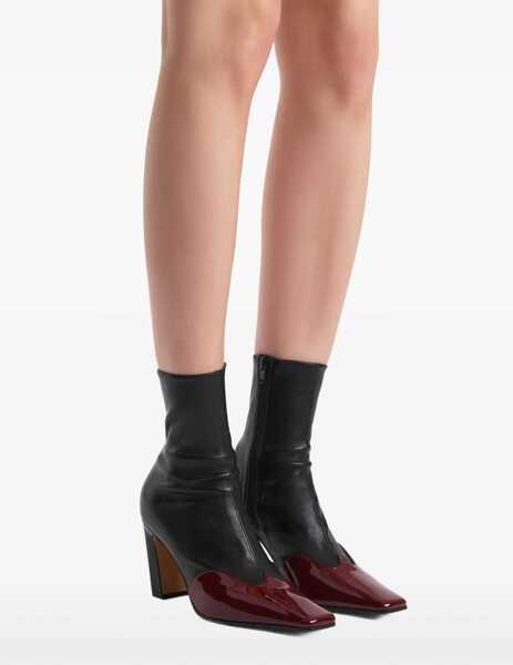 Bocanci casual Khaite Nevada Ankle Boots BLACK/OXBLOOD Femei (BM 19476323) 5
