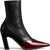 Khaite Nevada Ankle Boots BLACK/OXBLOOD