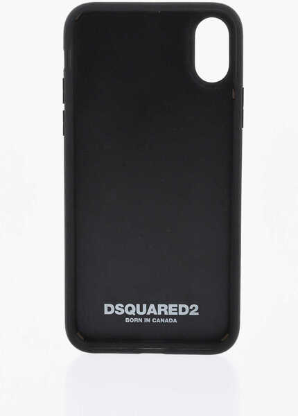 Huse mobil & tablete DSQUARED2 Iphone X Case With Embossed Detail Black Barbati (BM 19476395) 2
