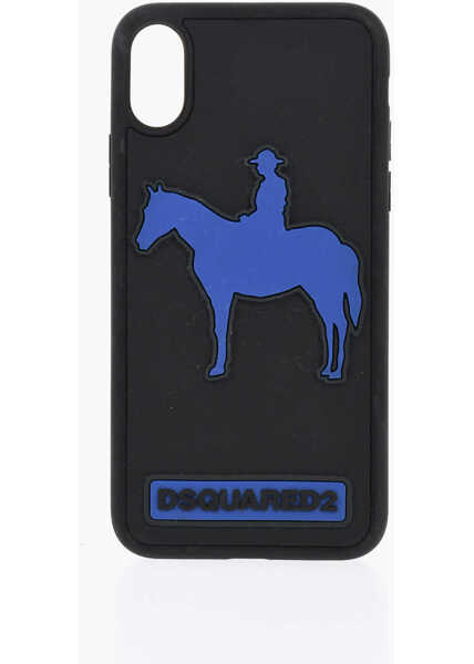 Huse mobil & tablete DSQUARED2 Iphone X Case With Embossed Detail Black Barbati (BM 19476395) 1
