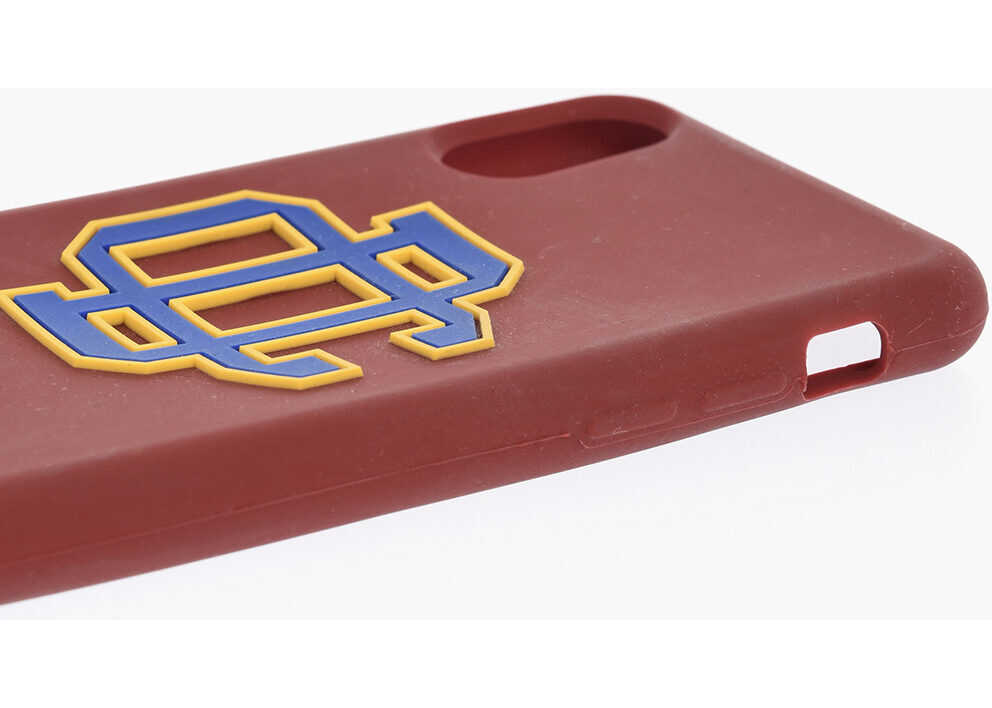 Huse mobil & tablete DSQUARED2 Silicone Iphone X Case With Embossed Monogram Red Barbati (BM 19476407) 3