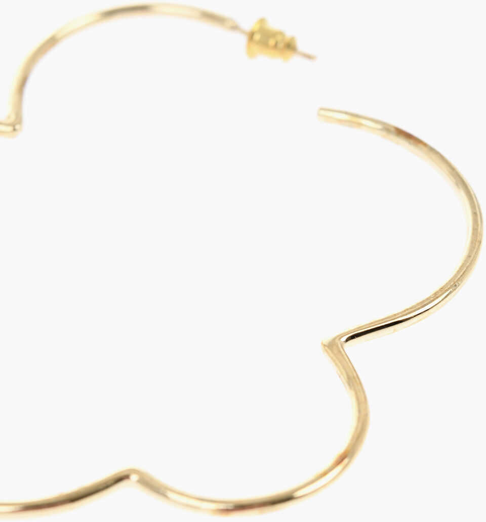 Cercei SIMONE ROCHA Golden Effect Metal Earrings With Floral Design Gold Femei (BM 19476410) 2