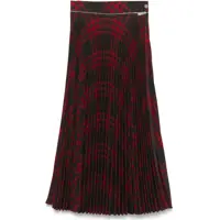 Fuste lungi Tartan Patterned Accordion Midi Skirt Femei
