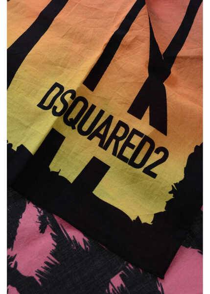 Esarfe DSQUARED2 Printed Cotton Palm Bandana Multicolor Barbati (BM 19476431) 3