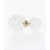 SIMONE ROCHA Single Magnetic Earring With Floral Design White