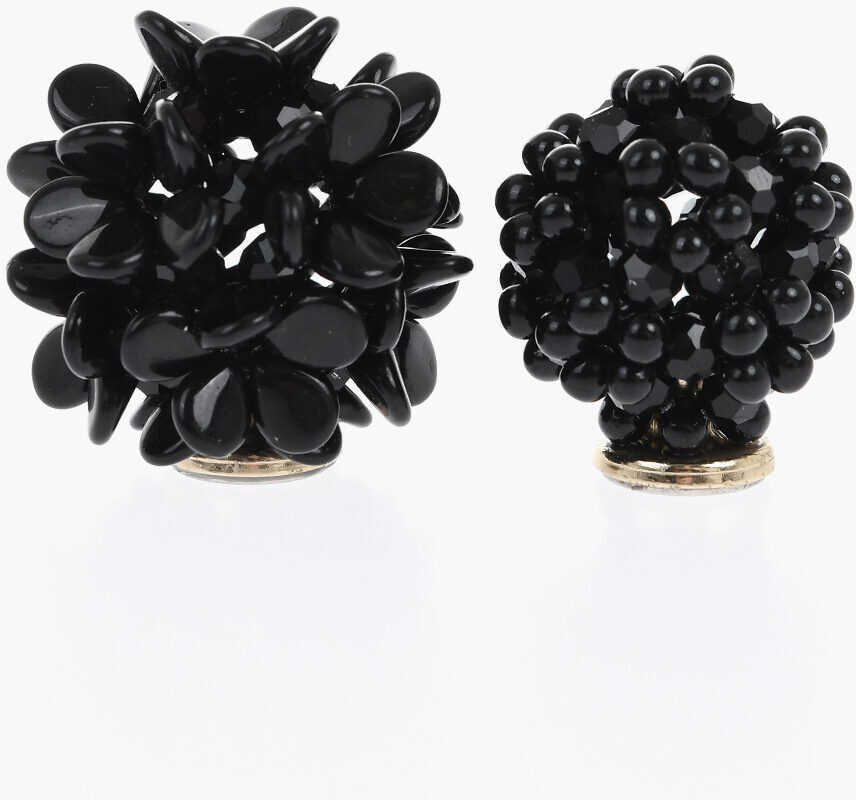 Cercei SIMONE ROCHA Single Magnetic Earring With Floral Design Black Femei (BM 19476455) 2
