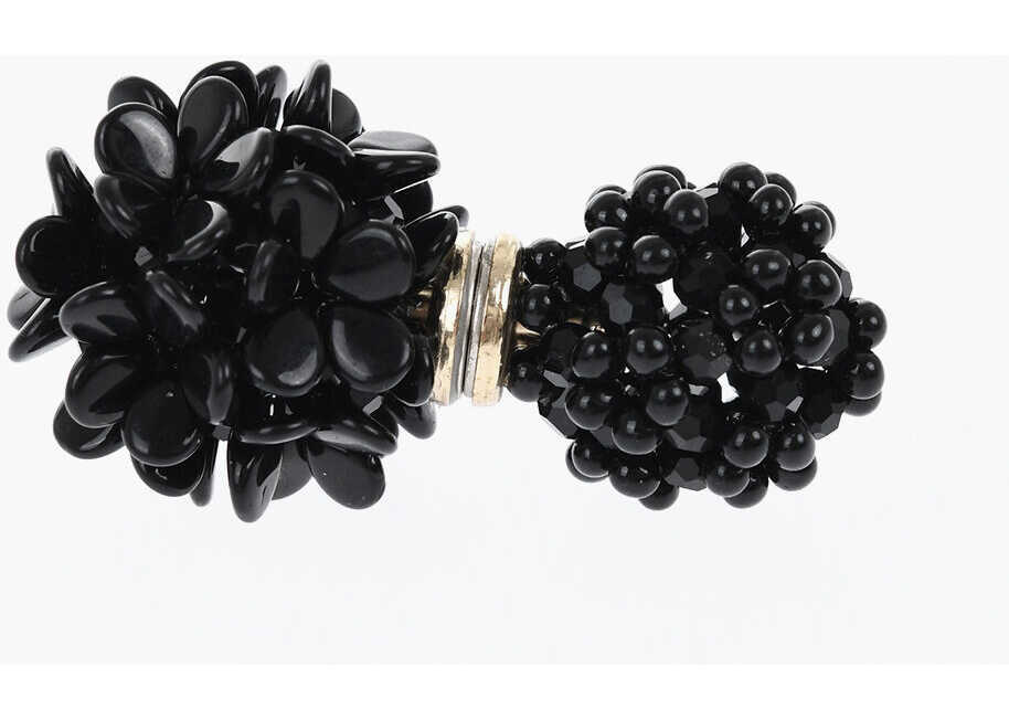 Cercei SIMONE ROCHA Single Magnetic Earring With Floral Design Black Femei (BM 19476455) 1