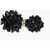 SIMONE ROCHA Single Magnetic Earring With Floral Design Black