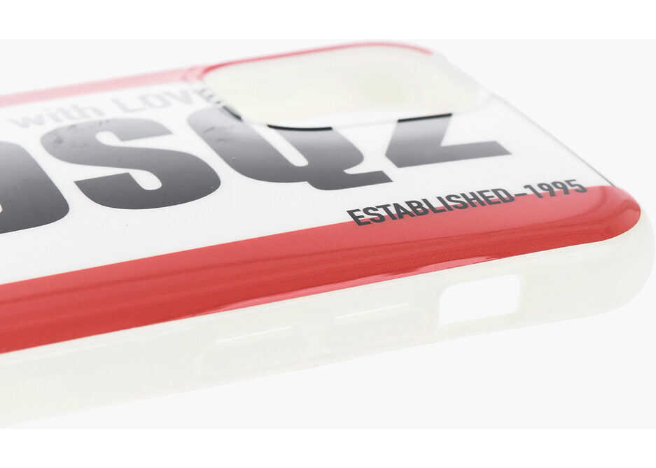 Huse mobil & tablete DSQUARED2 Iphone 11 Pro Barrcode Case White Barbati (BM 19476464) 3