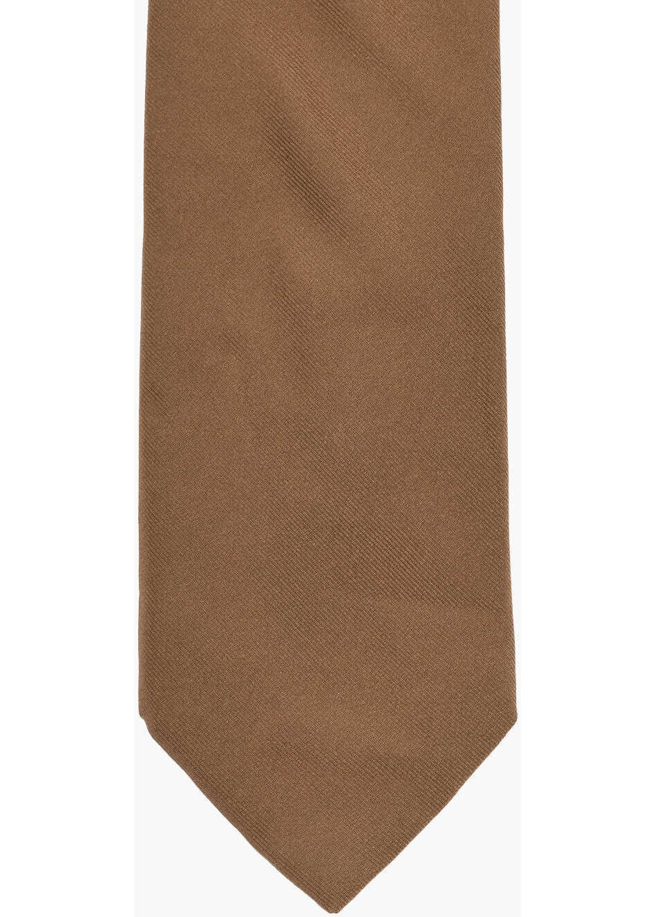 Cravate CORNELIANI Solid Color Silk Tie Brown Barbati (BM 19476467) 2