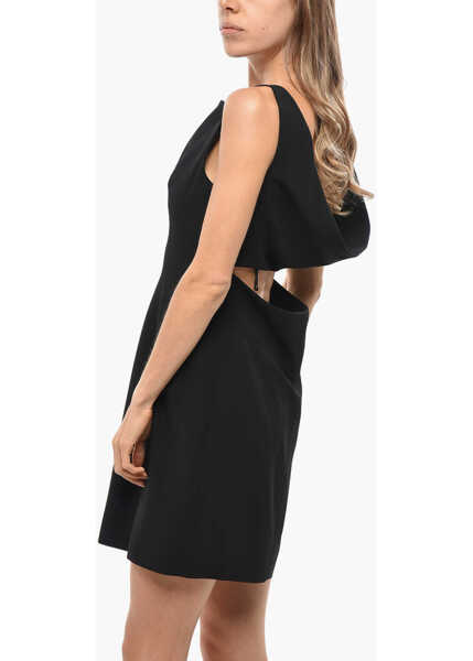 Rochii scurte Givenchy Bare Back Sheath Dress With Draped Detail Black Femei (BM 19476494) 2