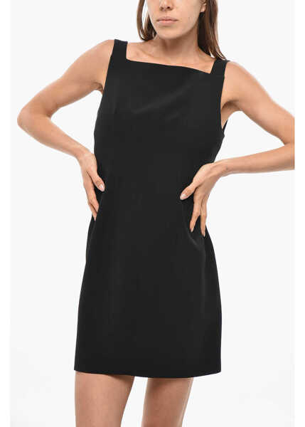 Rochii scurte Givenchy Bare Back Sheath Dress With Draped Detail Black Femei (BM 19476494) 4