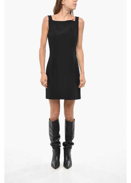 Rochii scurte Givenchy Bare Back Sheath Dress With Draped Detail Black Femei (BM 19476494) 1