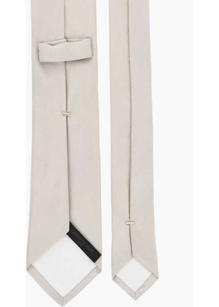 Cravate CORNELIANI Code Solid Color Silk Tie Beige Barbati (BM 19476500) 3