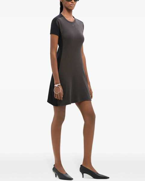 Rochii scurte COURRGES Two-Tone A-Line Mini Dress Black Femei (BM 19476515) 3