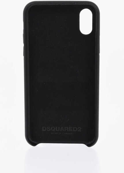 Huse mobil & tablete DSQUARED2 Eco-Leather Iphone X Case With Card Pocket Black Barbati (BM 19476518) 2