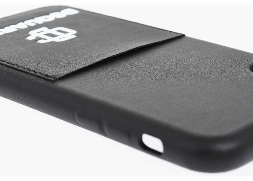 Huse mobil & tablete DSQUARED2 Eco-Leather Iphone X Case With Card Pocket Black Barbati (BM 19476518) 3