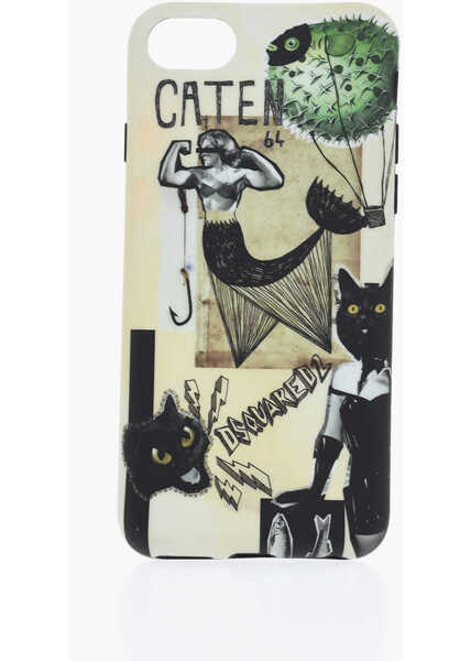 Huse mobil & tablete DSQUARED2 Patterned Marmaid Iphone 8 Plus Case Multicolor Barbati (BM 19476521) 1