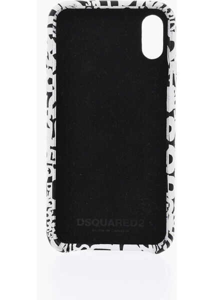 Huse mobil & tablete DSQUARED2 Monogram Patterned Iphone X Case Black & White Barbati (BM 19476629) 2
