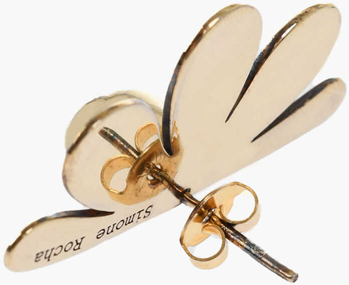 Cercei SIMONE ROCHA Golden Effect Metal Earrings With Floral Design Gold Femei (BM 19476650) 2