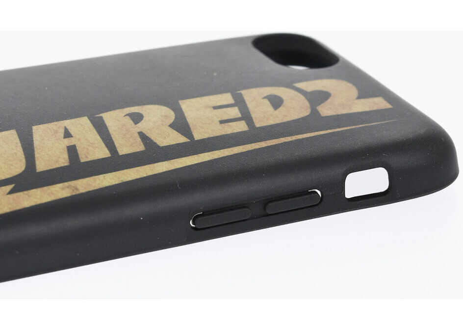 Huse mobil & tablete DSQUARED2 Logoed Flash Iphone 8 Plus Case Black Barbati (BM 19476665) 3