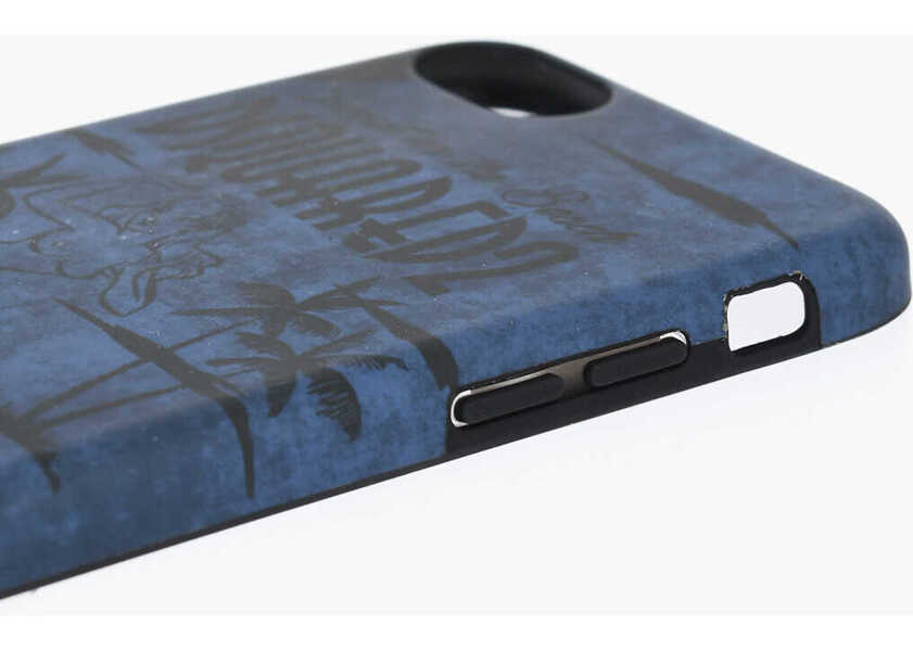 Huse mobil & tablete DSQUARED2 Logoed Aloha Iphone 8 Plus Case Blue Barbati (BM 19476668) 3