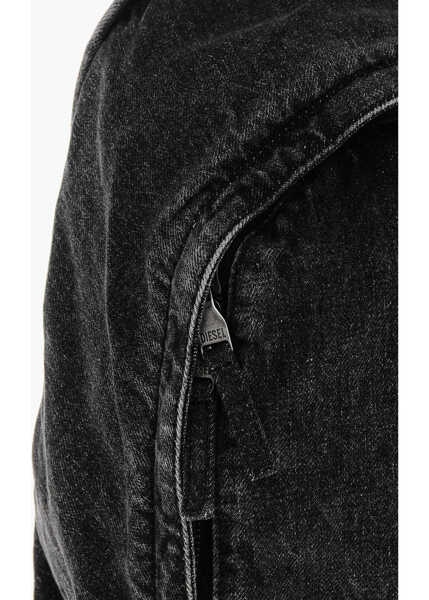 Rucsacuri Diesel Denim Backpack Rave With Delav Effect Black Femei (BM 19476674) 4