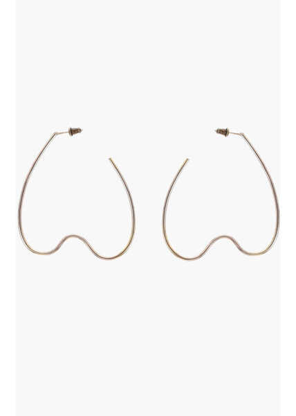 Cercei SIMONE ROCHA Golden Effect Metal Heart-Shaped Earrings Gold Femei (BM 19476680) 1