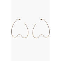 Cercei SIMONE ROCHA Golden Effect Metal Heart-Shaped Earrings