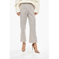 Pantaloni office High Waist Striped Pants Femei