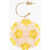 SIMONE ROCHA Single Drop Earring Made Of Two-Tone Beads With A Floral Des Pink