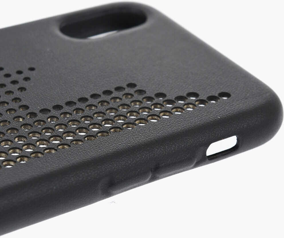 Huse mobil & tablete DSQUARED2 Iphone X Case With Perforated Detail Black Barbati (BM 19476782) 3